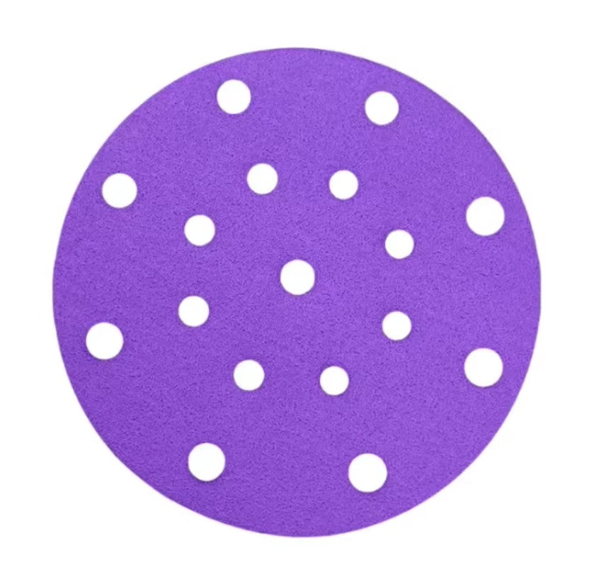 6 Inch Dry Sanding Discs Sandpaper Hook and Loop Pads 15/17Hole Grit 40-800