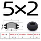 Wiring Grommets - Rubber Open Grommet - Cable Hole Plug Bung Wire Cable Protect