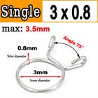 New Single Wire Fuel Hose Spring Clips Silicone Pipe Clamps Air Band Vacuum Tube - HomeDIYer