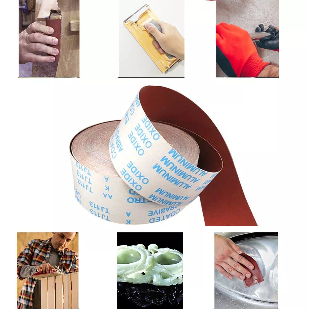 5M Sandpaper Roll 115mm Sanding Paper 60 - 600 Emery Cloth Sanding Abrasive Sheets - HomeDIYer