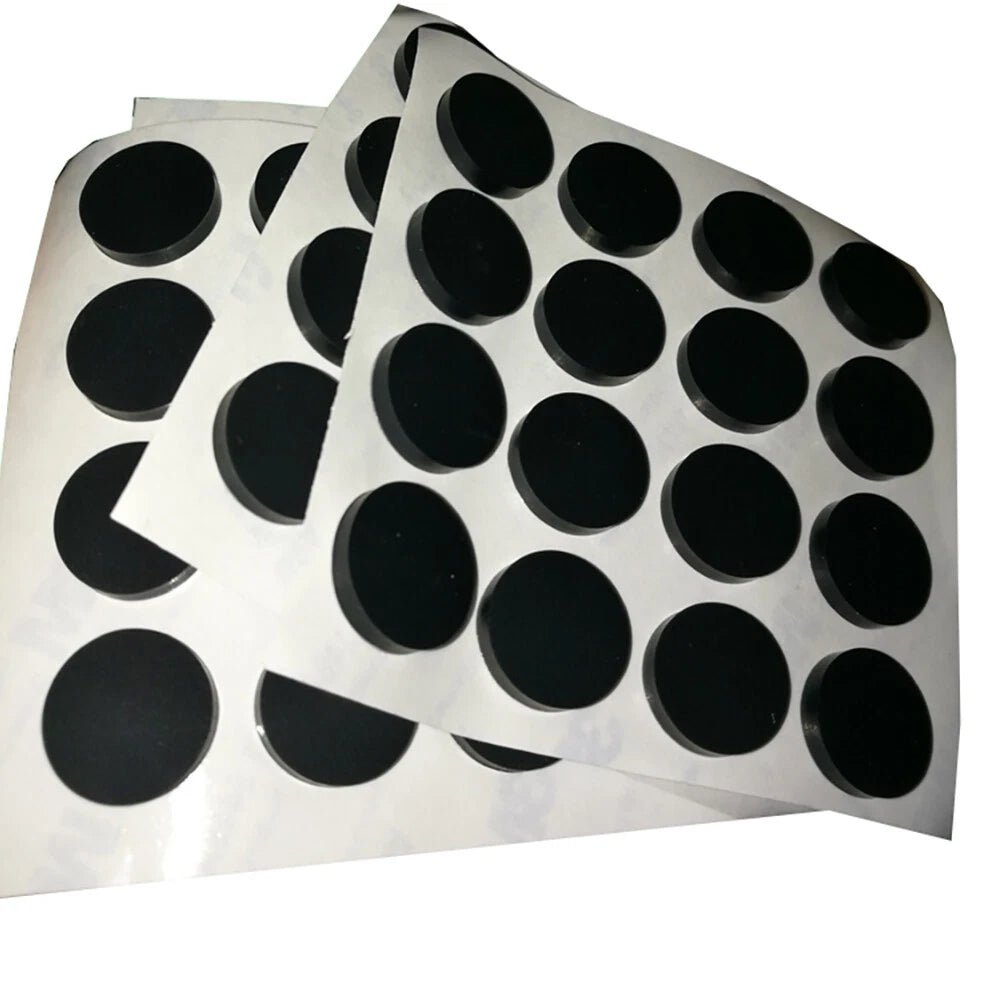 Black Rubber Feet Small&Large Silicone Selfadhesicve Stick On Pads Various Sizes - HomeDIYer