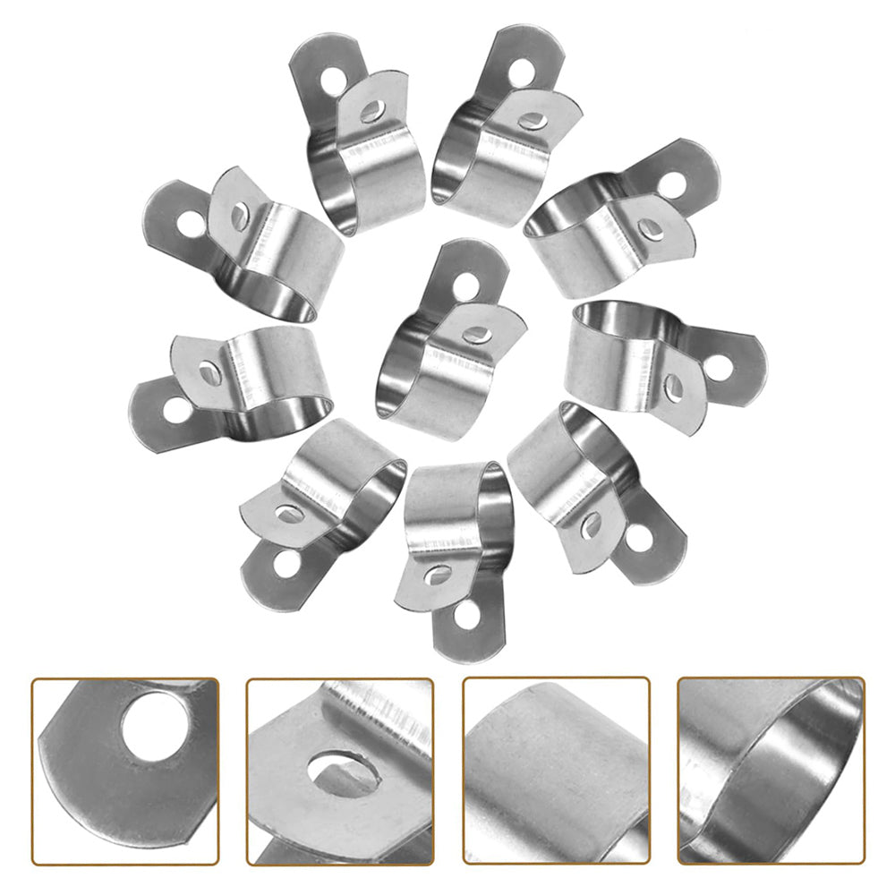 Details of the width, thickness, inner diameter, and inner diameter of the 304 stainless steel pipe clamps and U-bolt hose clamps are shown. | HomeDIYer