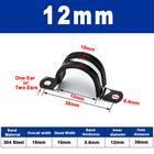 Rubber Lined P Clips Cable Mounting Hose Pipe Clamp Stainless Steel U Type 10 - 80 - HomeDIYer