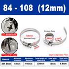 Stainless Steel Hose Clamps Jubilee Type Pipe Tube Clips 201steel 6mm To 289mm