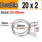 New Double Wire Fuel Hose Spring Clips Silicone Pipe Clamps Air Band Vacuum Tube - HomeDIYer