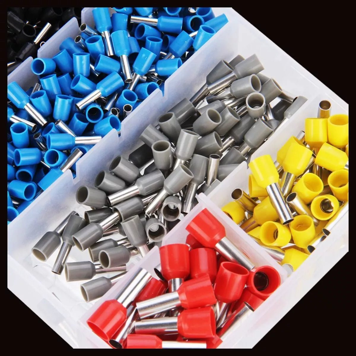 2120PCS wire end ferrules set assortment insulated cable end sleeves 0.5mm - 16mm² - HomeDIYer