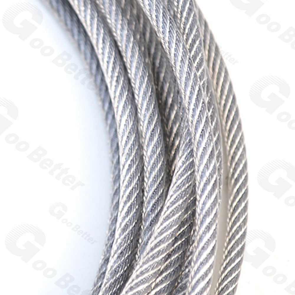 Dia 0.6mm-12mm Stainless Steel Wire Rope PVC Plastic Coated Metal Cable Rigging