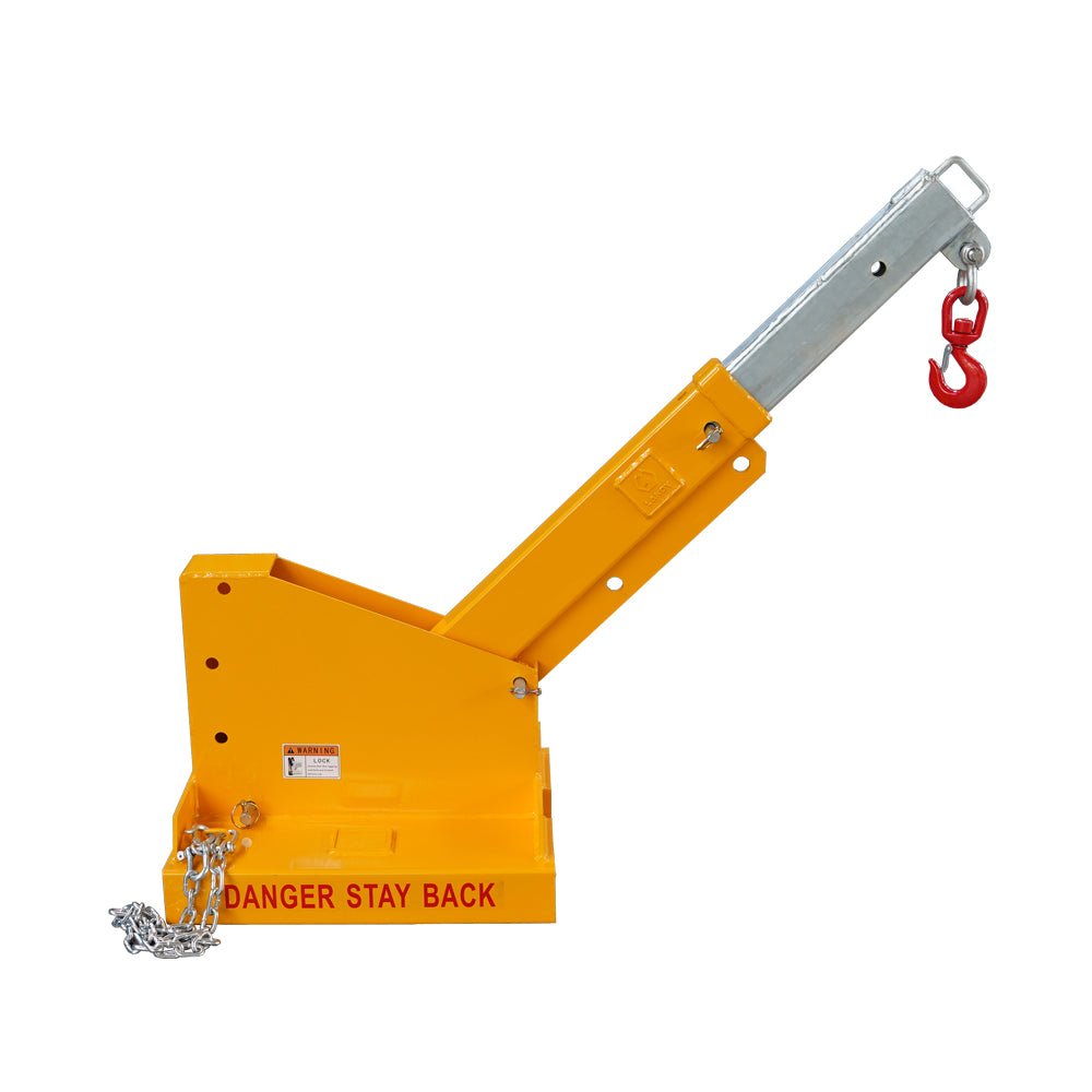 Fork Mounted Telescoping Crane Jib Boom, Forklift Jib Boom Crane,Adjustable Boom 33 - 80in, Forklift Mobile Crane - HomeDIYer
