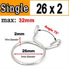 New Single Wire Fuel Hose Spring Clips Silicone Pipe Clamps Air Band Vacuum Tube