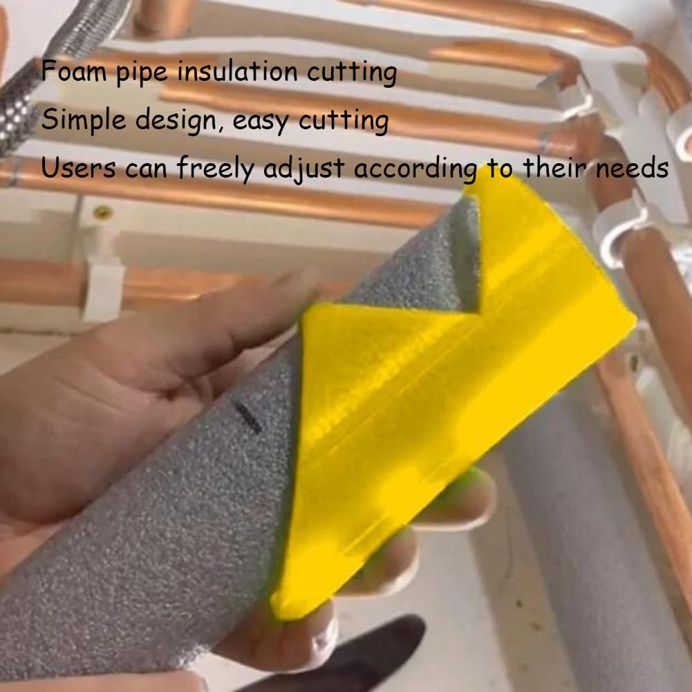 Foam Pipe Cutter Tool Insulation Cutting Fixture, Insulation Cutting Fixture for Pipe Insulation, Industries and Commercial Places,15mm, 22mm,28mm (3pcs) - HomeDIYer