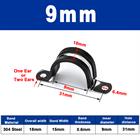 Rubber Lined P Clips Cable Mounting Hose Pipe Clamp Stainless Steel U Type 6 - 80 - HomeDIYer