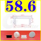 Snap-On Hole Plug Clear Silicone Rubber Blanking Seal Bung Pipe Tube (2.5-60mm)