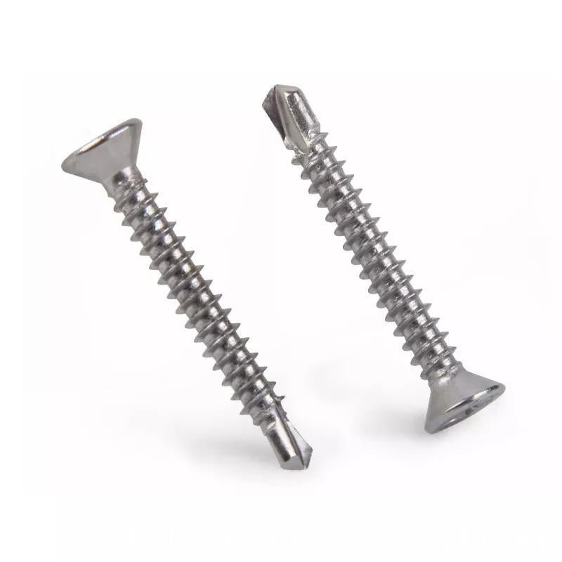 410 Stainless Steel Phillips Countersunk head Drilling screws M3.5 - M6.3(50pcs) - HomeDIYer