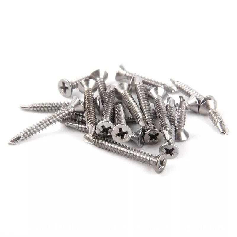 410 Stainless Steel Phillips Countersunk head Drilling screws M3.5 - M6.3(50pcs) - HomeDIYer