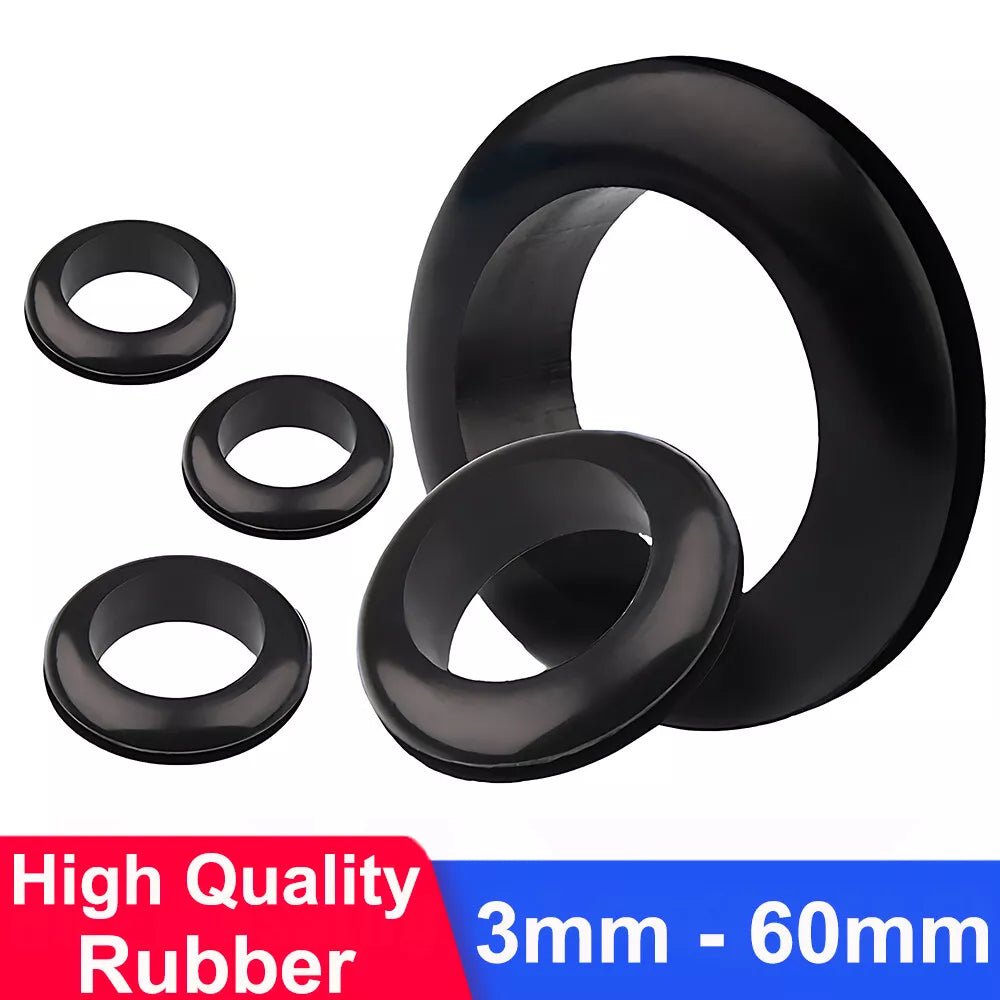 Wiring Grommets - Rubber Open Grommet - For Cable Wire Panel Car Hole 3mm - 60mm - HomeDIYer
