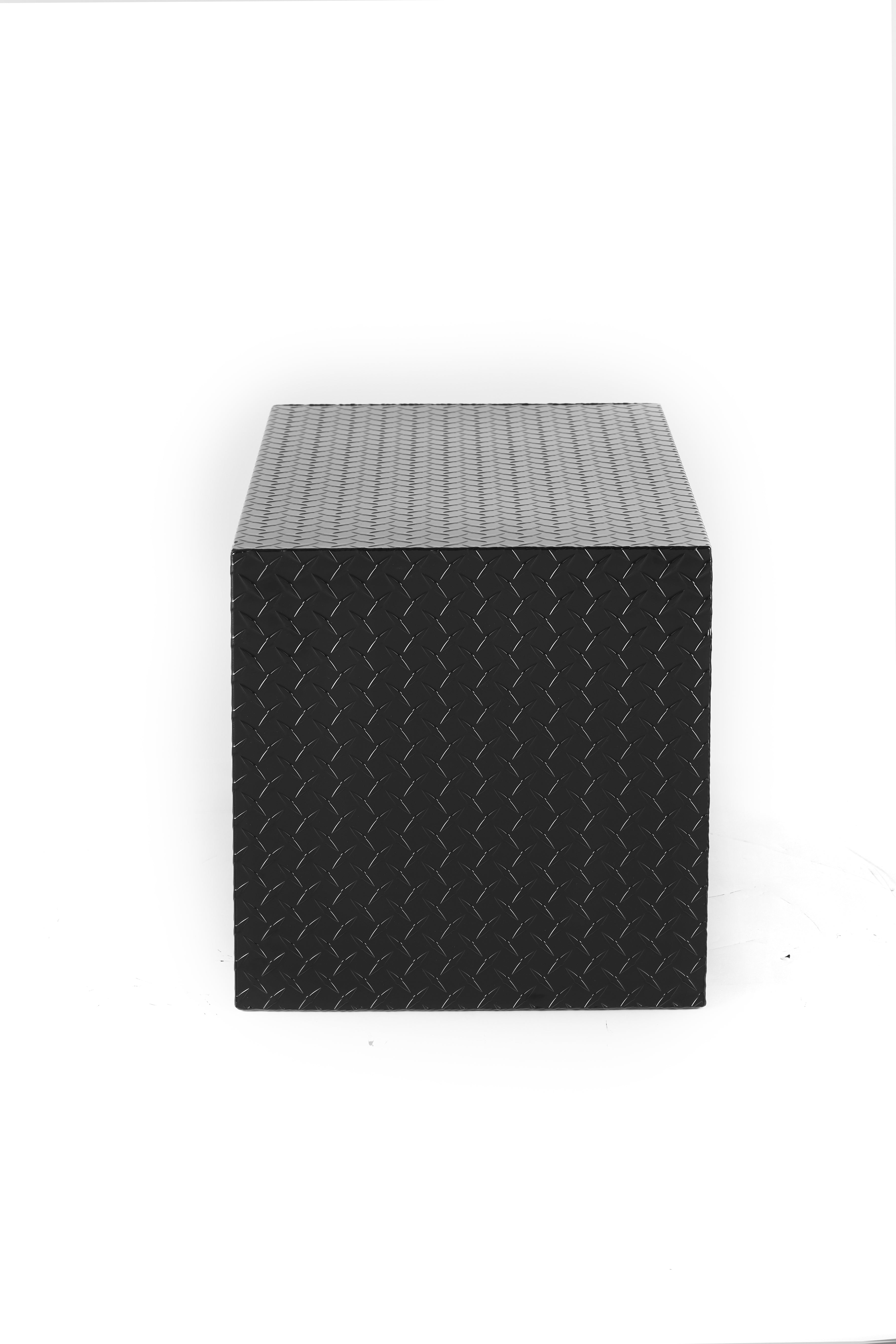 36" Aluminum Underbody Truck Tool Box — Heavy‑Duty Matte Black Diamond Plate, Waterproof & Lockable
