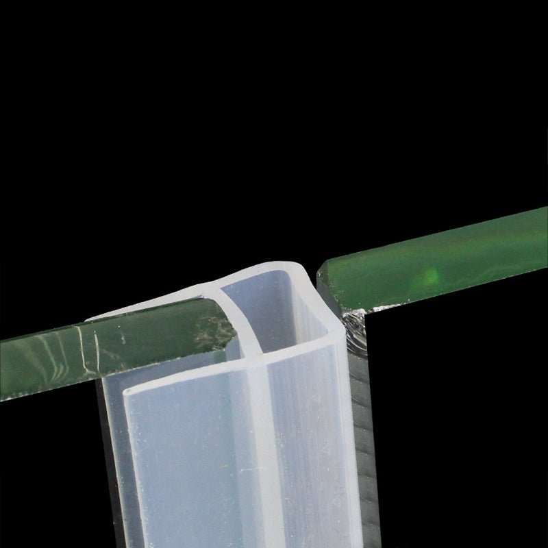 Frameless Glass Seal 10/12u Seal Silicone Rubber Glass Door 6/8U - HomeDIYer
