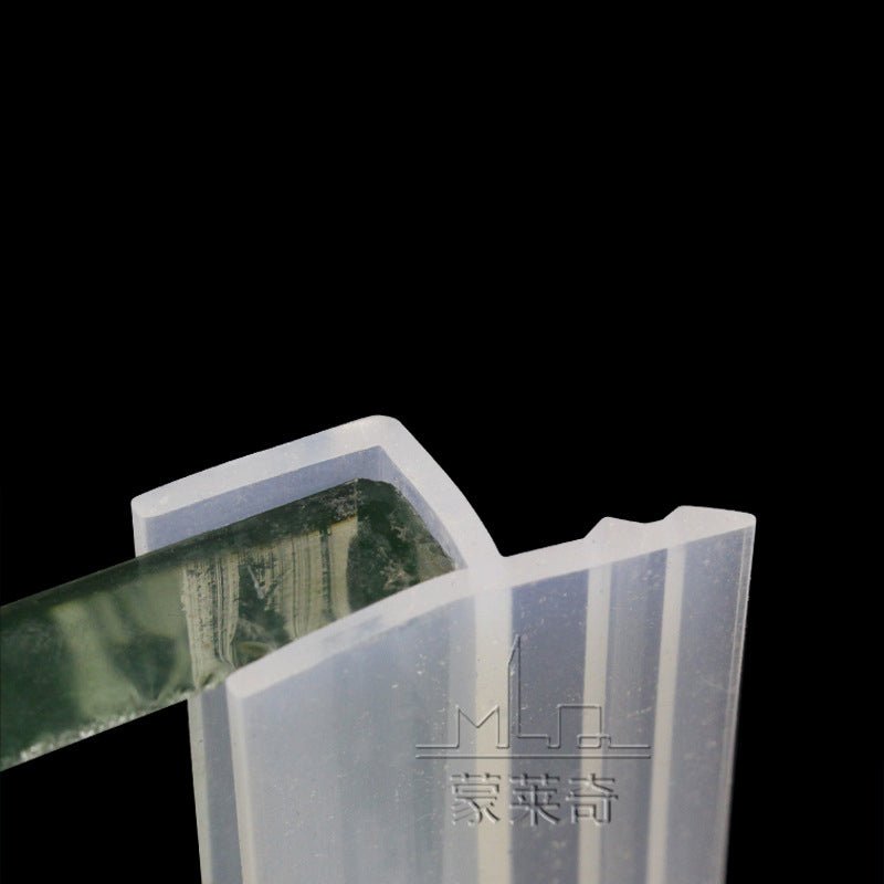 6 - 8h frameless glass sealing strip frameless balcony window bathroom door waterproof strip folding window dustproof - HomeDIYer