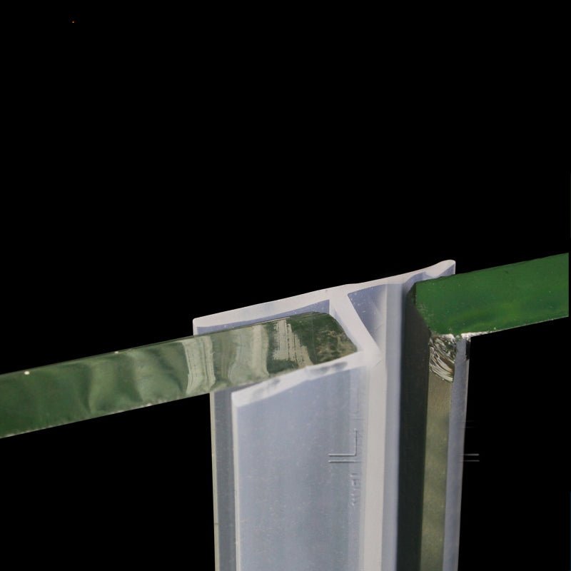 6 - 8h frameless glass sealing strip frameless balcony window bathroom door waterproof strip folding window dustproof - HomeDIYer
