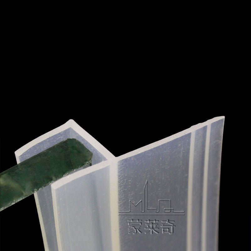 6 - 8h frameless glass sealing strip frameless balcony window bathroom door waterproof strip folding window dustproof - HomeDIYer