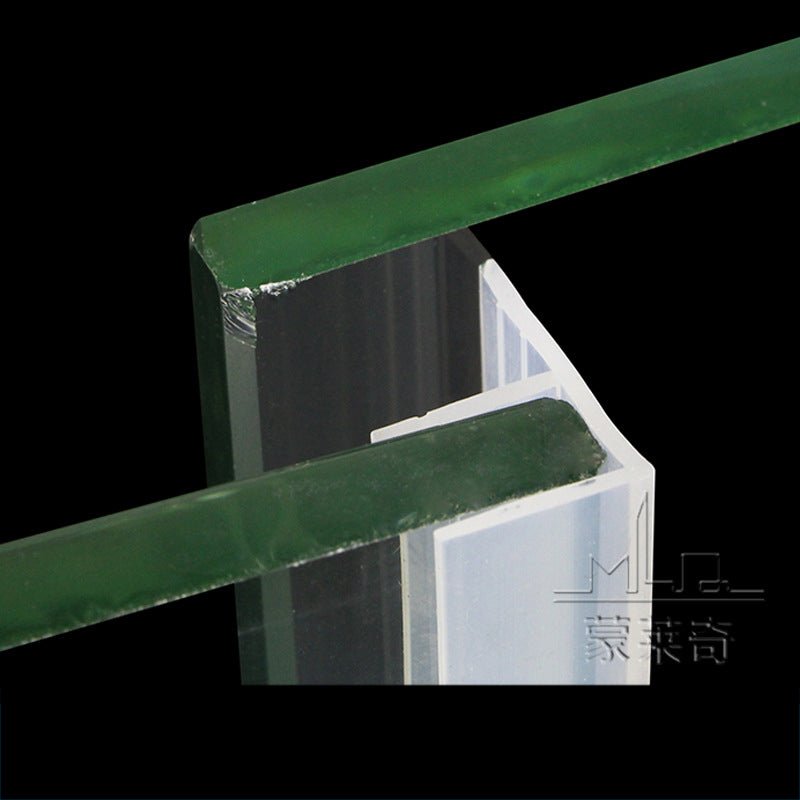 6 - 8F type frameless glass sealing strip left and right paned glass balcony window sound insulation waterproof dustproof strip - HomeDIYer