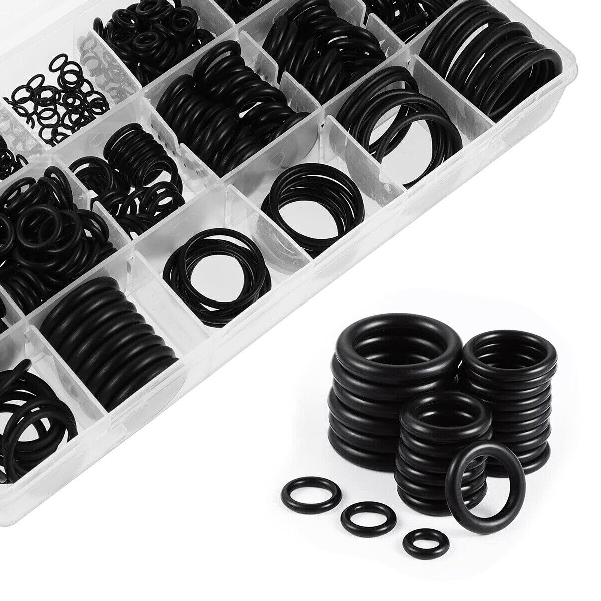 1200x O - Ring Nbr Rubber Sealing Rings Set 24 Sizes Rubber Seals+4x Mounting Hooks - HomeDIYer