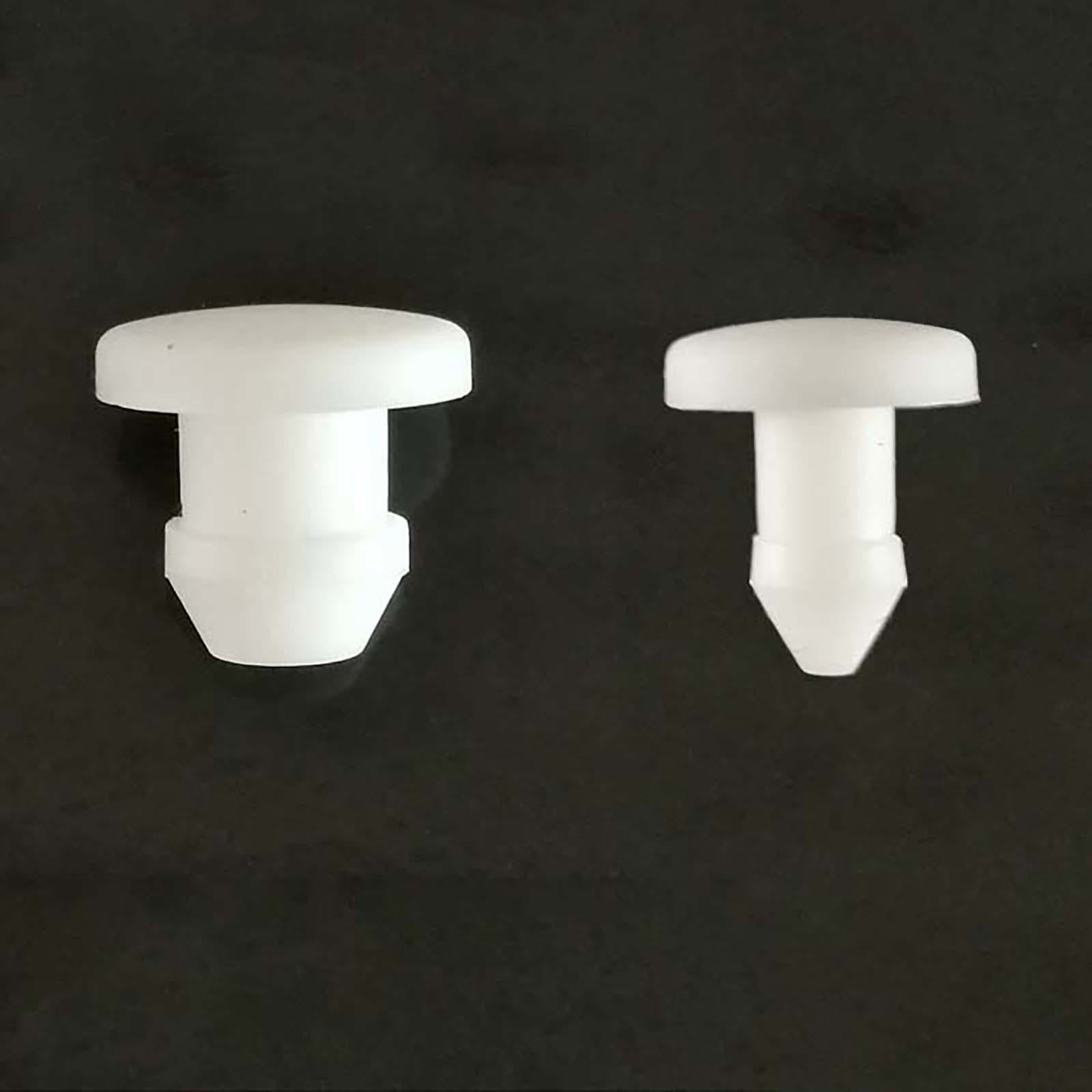 White Snap-on Hole Plugs Silicone Blanking End Caps Seal Pipe Tube Plug 2.5~14mm