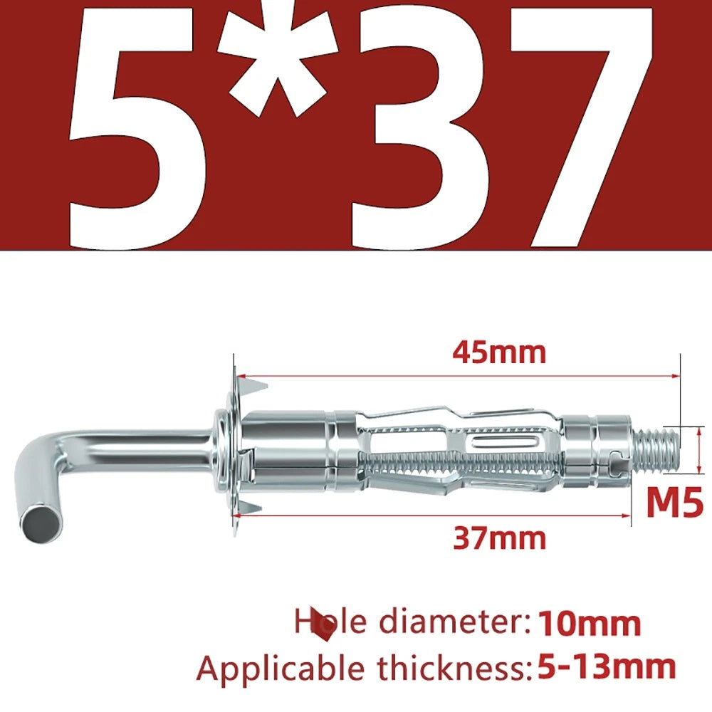 M4–M8 Metal Drywall Expansion Bolts | Hollow Wall Anchors for Plasterboard & Drywall