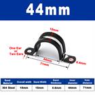 Close-up view of four 304 stainless steel dual-line fuel hose spring clamps and silicone hoses. | HomeDIYer