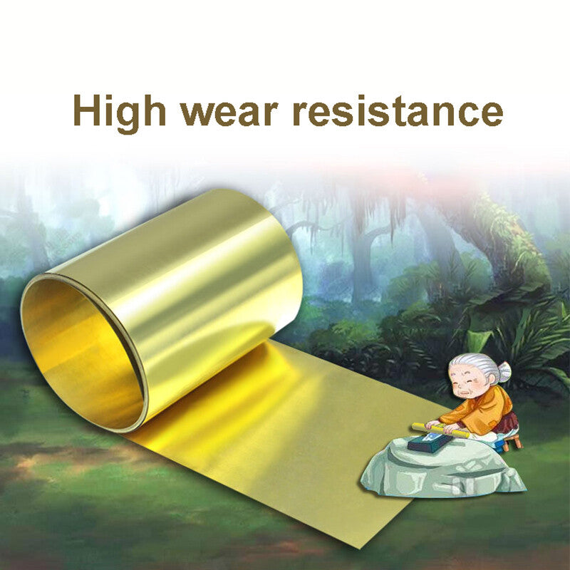 0.05/0.1/0.2/0.3/0.4/0.5/1mm Brass Metal Sheet Foil Plate Strip 48-300mm Width