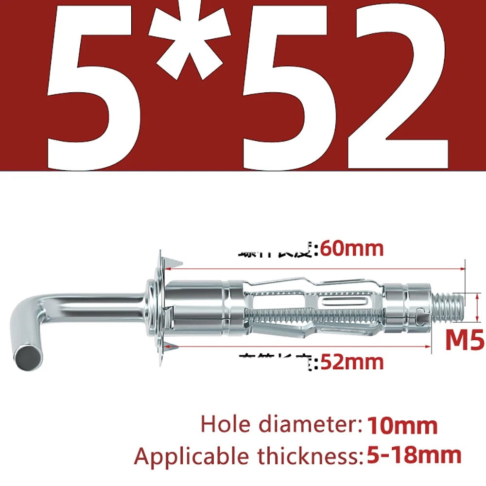M4–M8 Metal Drywall Expansion Bolts | Hollow Wall Anchors for Plasterboard & Drywall