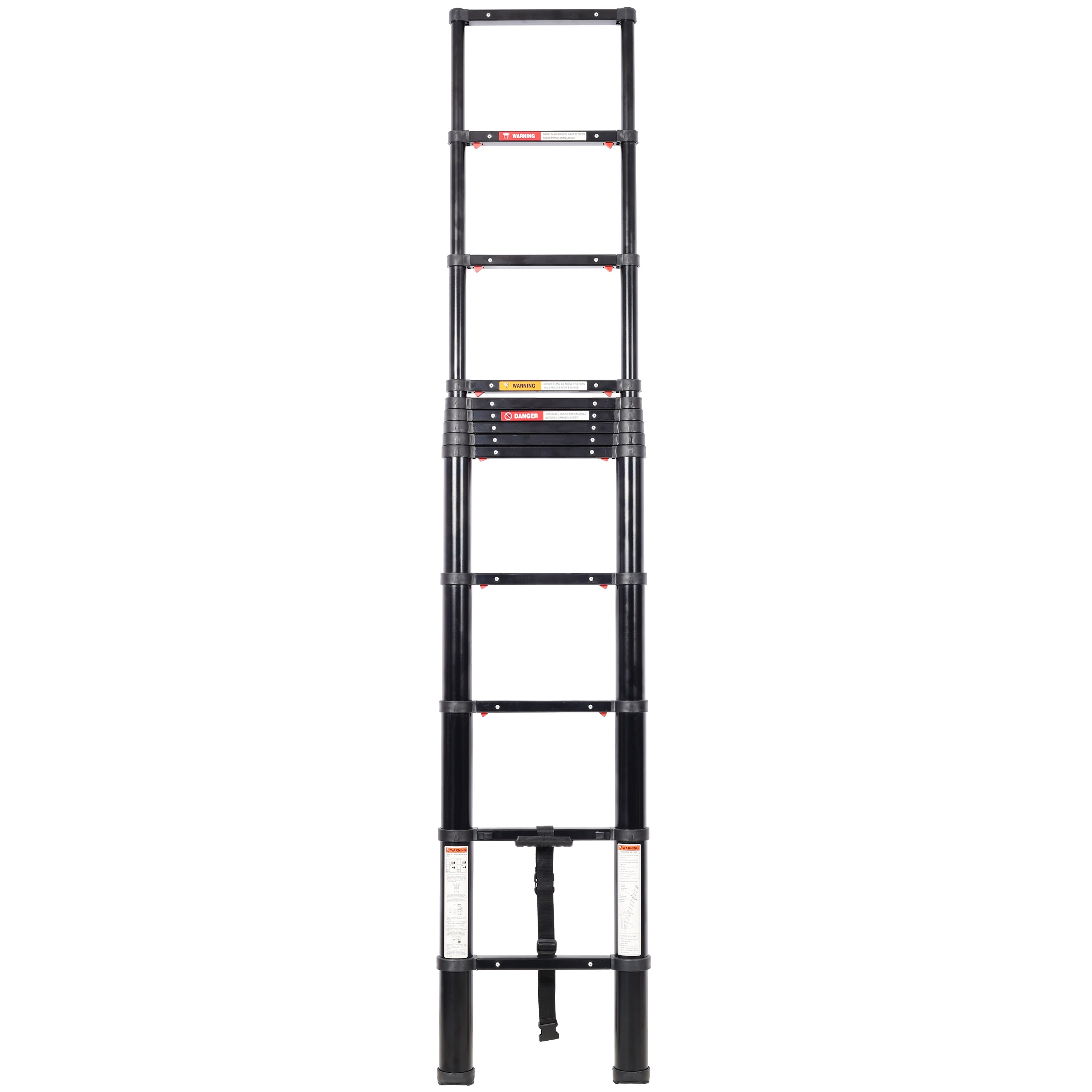 12.5FT Telescopic Ladder – Heavy Duty Aluminum Extension Ladder with Slow-Down Safety & Non-Slip Feet