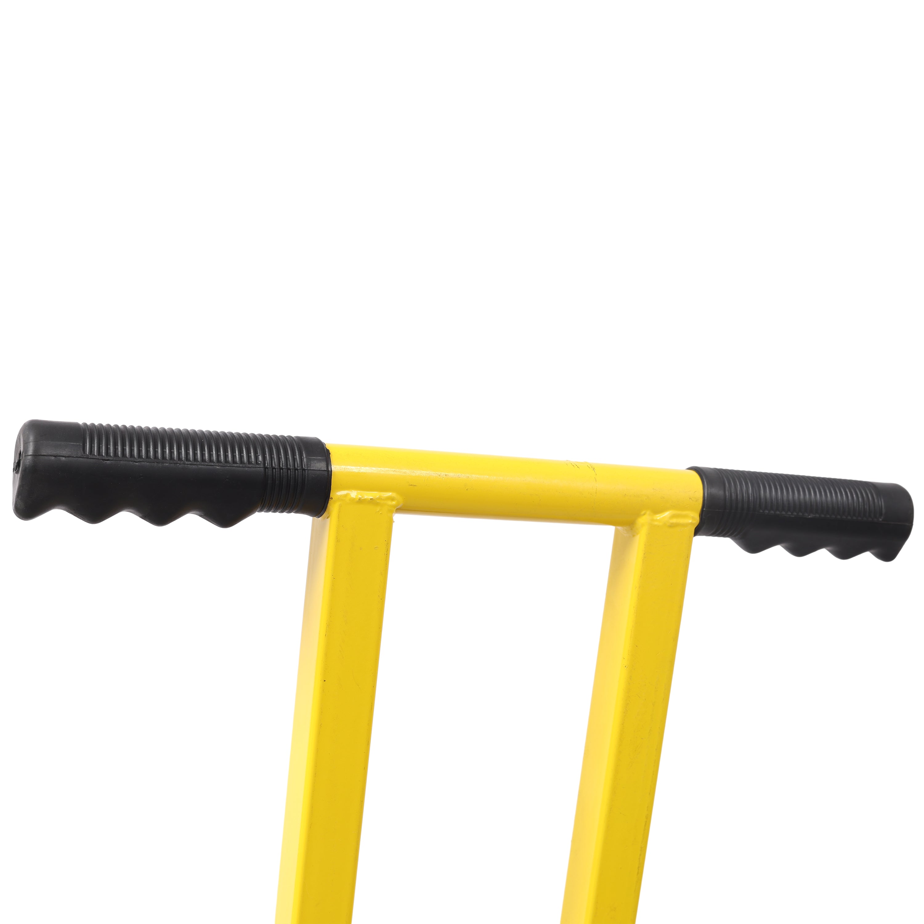 Dual Bar Snow Shovel with Wheels, Snow Pusher, Adjustable Length handle, Adjustable Angle Handle & Blade Snow Removal Tool, 29" Blade, 10" Wheels,Yellow