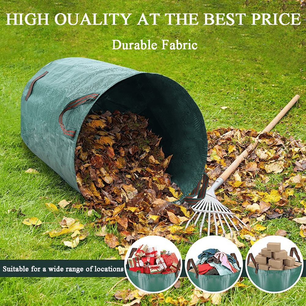 Garden Waste Bags Large Heavy Duty Refuse Sacks Round With Handles 100L - 500L - HomeDIYer