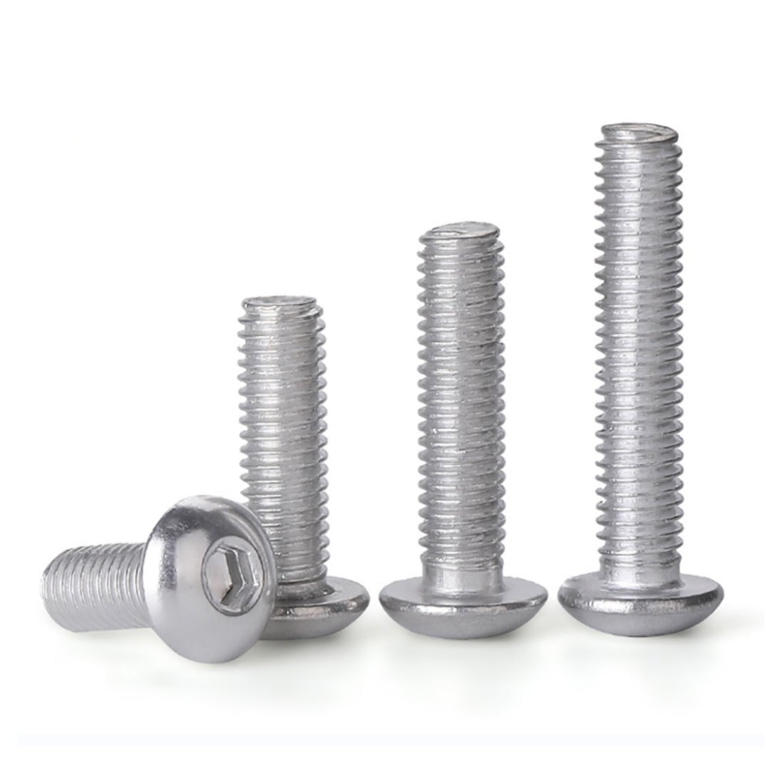 M3 M4 M5 M6 Socket Button Screws - Dome Head - Hex Allen Bolts - Aluminum Alloy - HomeDIYer