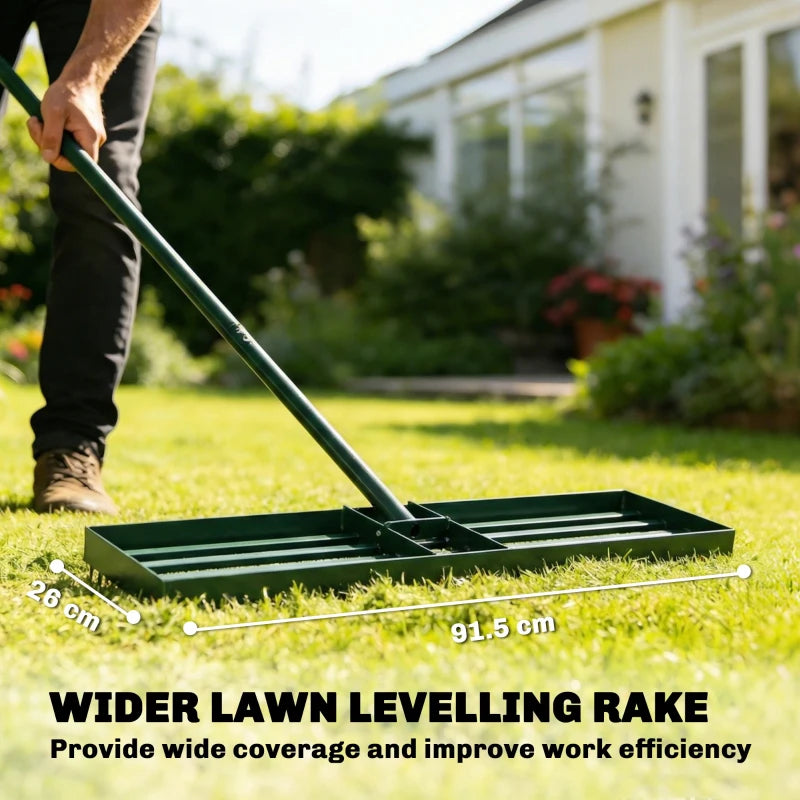 Heavy Duty Yard Leveling Rake,Lawn Leveling Rake