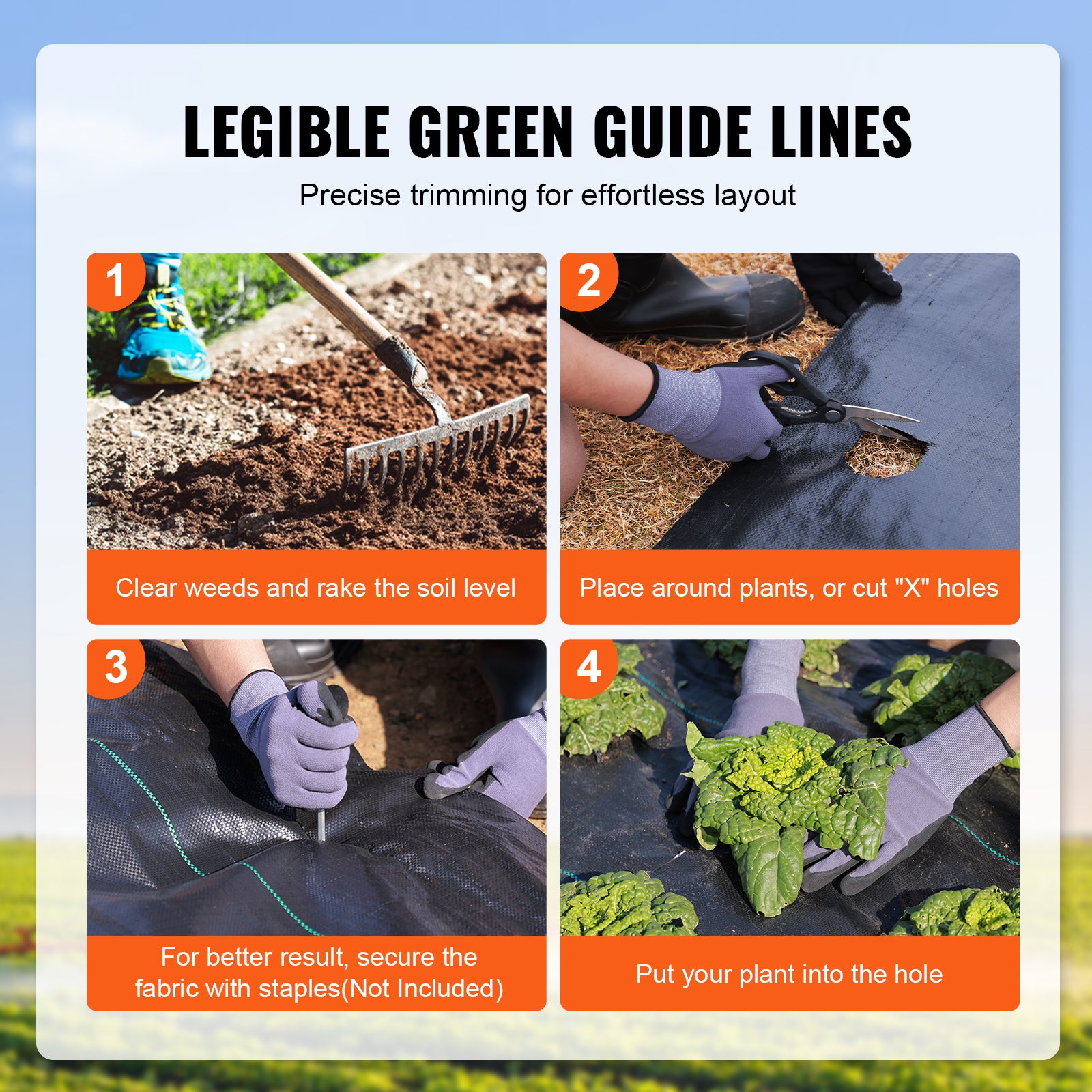 5ft x 250ft Premium Heavy‑Duty Woven Weed Barrier Landscape Fabric — 5oz Geotextile Under Gravel Black