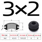 Wiring Grommets - Rubber Open Grommet - Cable Hole Plug Bung Wire Cable Protect