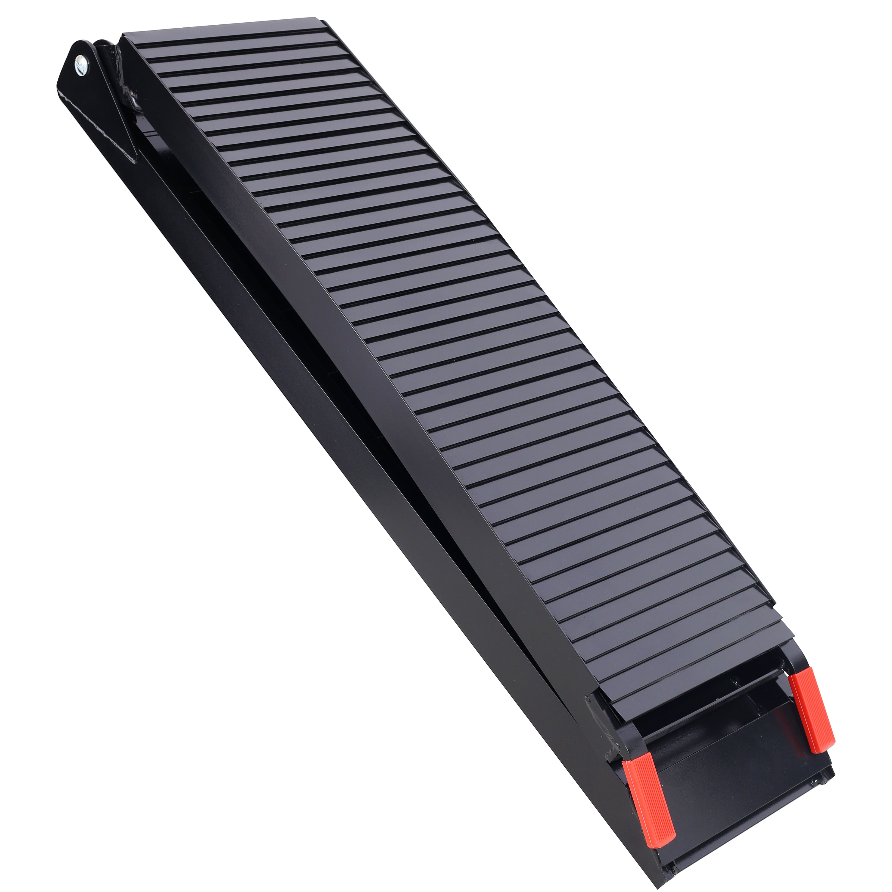Truck Ramps, 80"x12" Portable Loading Ramps for Pickup Trucks 1500 LBS Capacity Aluminum Folding Ramps with Buckle for ATVs, Snowblower, Lawn Mowers, UTVs, Bike, 2PCS, Black Coating