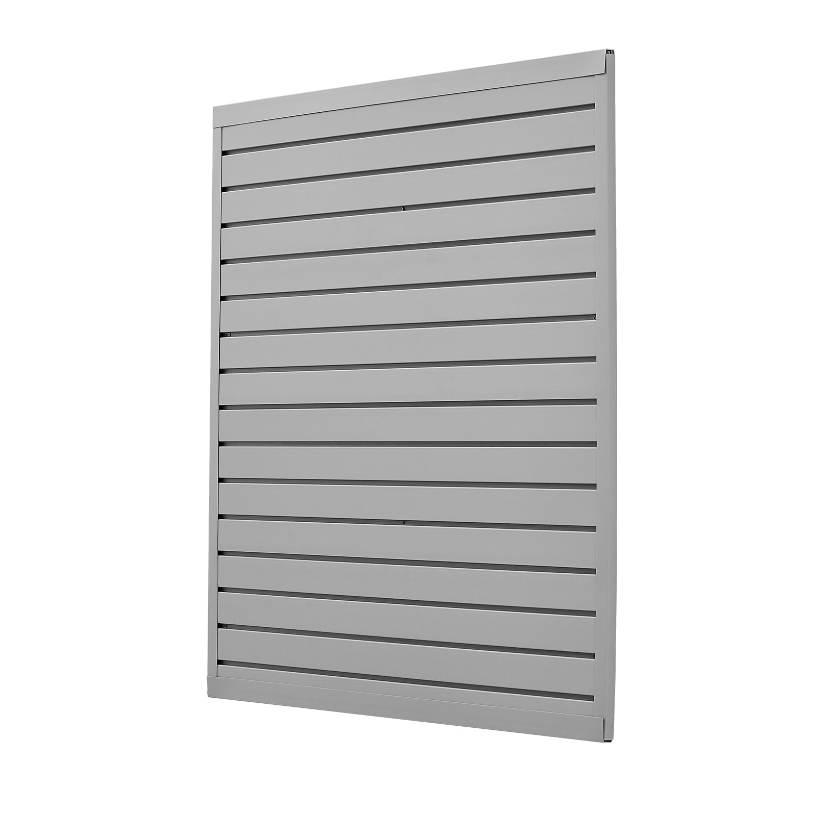 4 x 4 ft Slat Wall Paneling PVC Grey Garage Slatwall with Modular Design