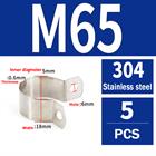 304 Stainless Steel Pipe Clamp U-Bolt Hose Clip 10 - 115mm Plumbing Fixing