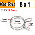 New Double Wire Fuel Hose Spring Clips Silicone Pipe Clamps Air Band Vacuum Tube - HomeDIYer