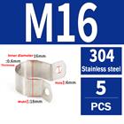 304 Stainless Steel Pipe Clamp U-Bolt Hose Clip 10 - 115mm Plumbing Fixing