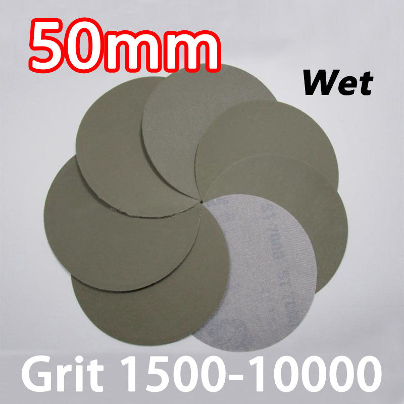 2“(50mm) Wet Sandpaper Sanding Discs Hook & Loop 1500# 2000# 3000#5000# 7000# 10000#
