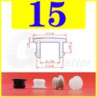 Snap-On Hole Plug Clear Silicone Rubber Blanking Seal Bung Pipe Tube (2.5-60mm)