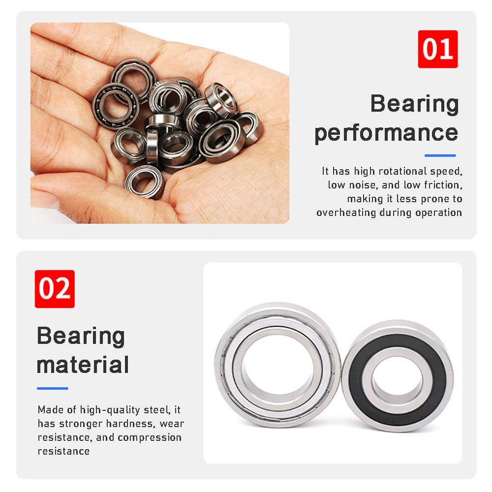 RZ or ZZ Bearings Precision High Speed Bearings Deep Groove Ball Bearing, Sealed