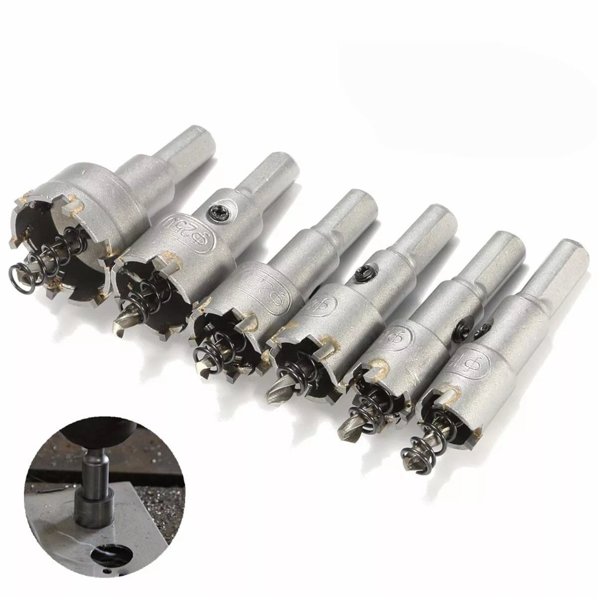 Hole saw Carbide carbide drill bit Circle cutter for stainless steel 16 - 50 mm drill bit - HomeDIYer