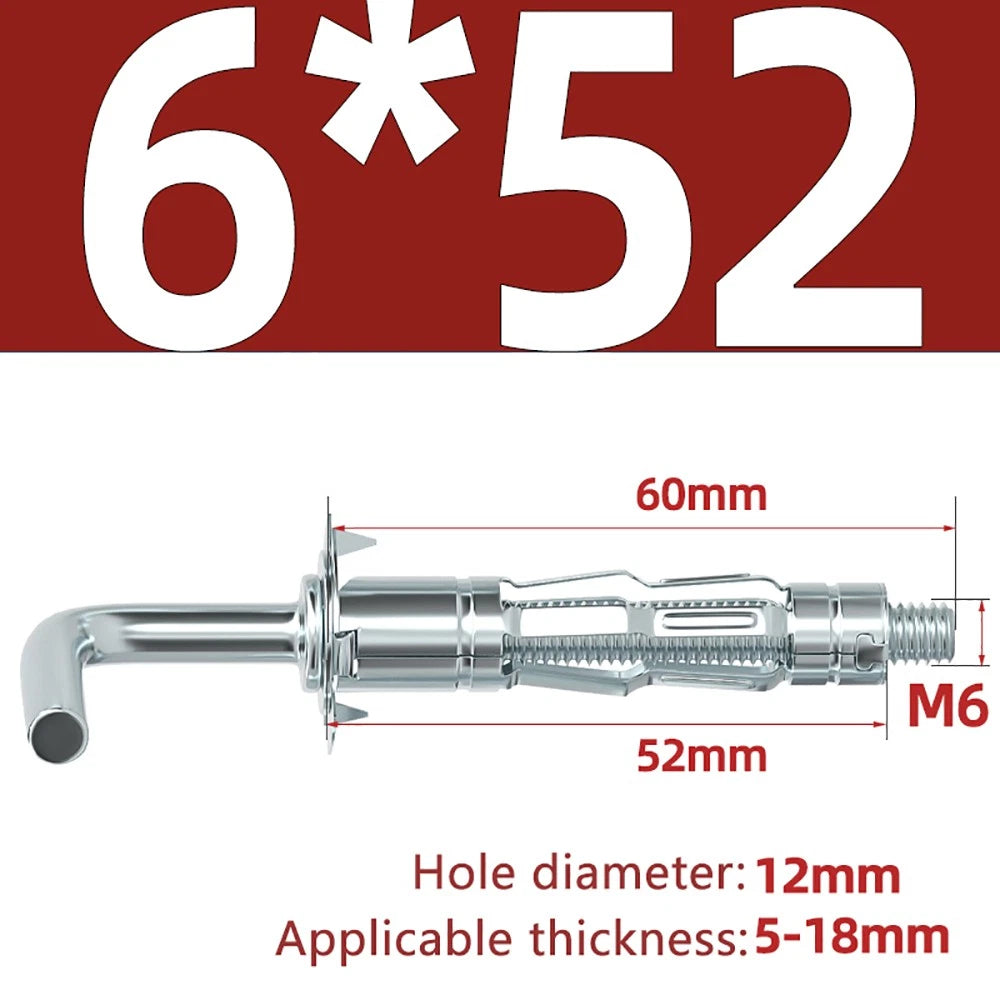 M4–M8 Metal Drywall Expansion Bolts | Hollow Wall Anchors for Plasterboard & Drywall