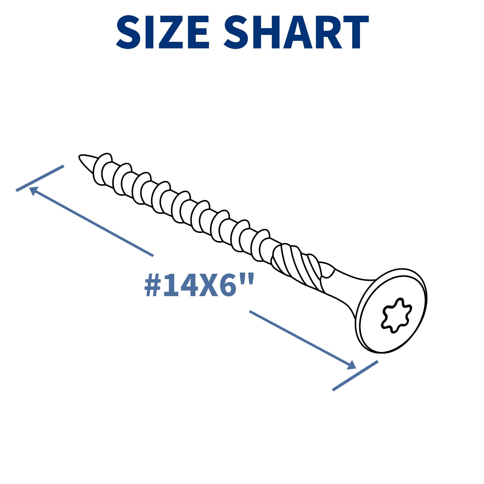 Lag Screws 5 Inch, 25PCS Heavy Duty Construction Screw, Structural Wood Screw #14 x 5, Rust Resistant, Washer Head, Yellow Coated Exterior Wood/Lag Screws, Star Drive with Bit