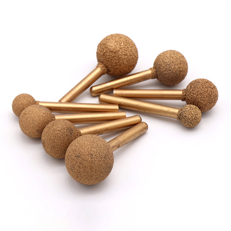 46/100 Grit Diamond Grinding Bit Polishing Buff 6mm Shank For Dremel Rotary Tool